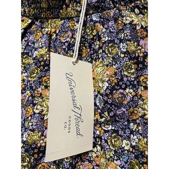 Universal Thread Women's Dress S Maxi Floral Print Multi Color Long Sleeve New - Picture 3 of 8